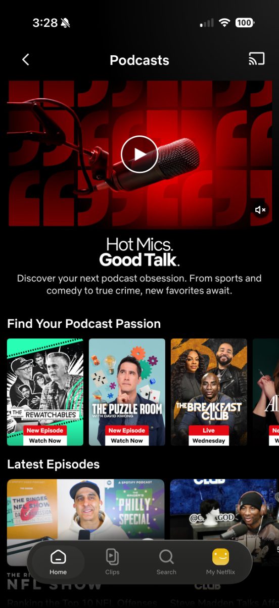 Podcasts screen 3